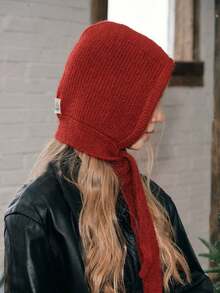 1pc Knitted Beanies Cap For Men&Women Winter Warm Unisex Hooded Hat Neck Collar Scarf Cap Ski Beanie Cold Hats Balaclava Caps Bonnet Cold Weather Outfit Women