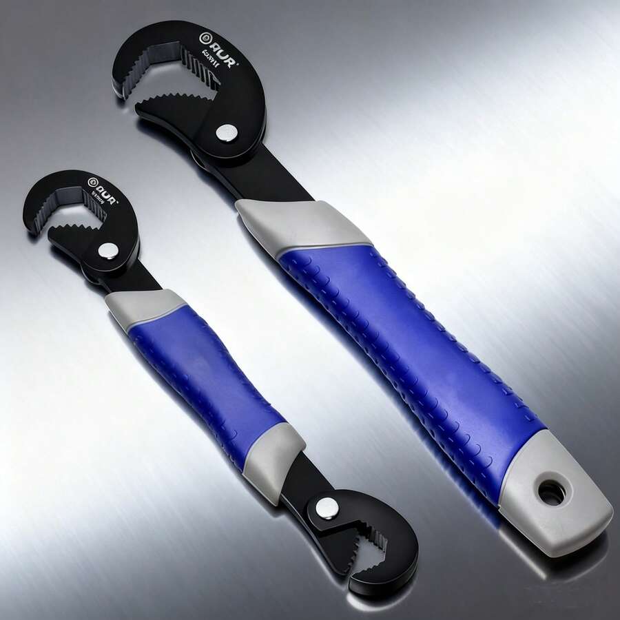 1pc Adjustable Wrench, Multi-Function Open-End Wrench, One Wrench Replaces Many, Labor-Saving Wrench - Multicolor - View 1