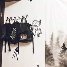 Wave-Shaped Anti-Rust Metal Wall Mounted Coat Rack - Suitable For Home, Hotel And Store Decoration - Perfect Valentine's Day Gift, Home Storage, Modern Wall Rack, Metal Hanger, Household Coat Rack - Black - View 5