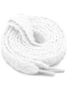 1 Pair Soft Flat Fuzzy Shoelaces: Wide Thick Furry Shoe Laces For Sneakers(120cm/47.24inch) - Multicolor - View 10