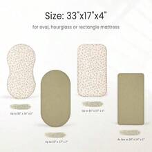 lulumoon Sábanas para moisés de Muselina para bebés: sábanas de algodón Neutro para niños y niñas sábanas de moisés Ajustadas para Ovalado Rectangular o Reloj de Arena - Hoja de otoño - Ver 2
