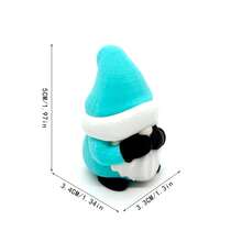 Christmas Gift Wise Santa 3D Printed Figurine - Hear No Evil See No Evil Speak No Evil PLA Decorations, Christmas Home Office Decor Accent, Festive Shelf Table Ornament, Handmade-Inspired Holiday Decoration & Memorable Holiday Gift Idea