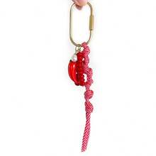 1pc Unique Design Tassel Heart Agate Beaded Bag Charm Accessory Unisex Versatile For Gift And Daily Use Keychain Purse Charm Keyring Y2K - Multicolor - View 2