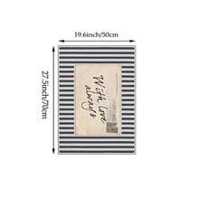 1幅“永远爱你”主题墙画，海军蓝条纹浪漫语录帆布画，情感海报，复古明信片风格，海岸风情装饰，适用于客厅、卧室或办公室装饰，情人节礼物，可选无框或有框。 - 彩色 - 查看 11