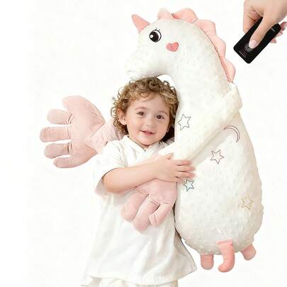 舒缓儿童玩具 | 仿生舒缓睡眠枕 | 模拟妈妈的手掌，让宝宝睡得更舒适 | 代替拥抱和轻拍，缓解打嗝 | 柔软掌垫儿童枕 | 适合作为节日、生日和温馨家庭聚会的助眠礼物，也是新年和圣诞节送给孩子的理想礼物