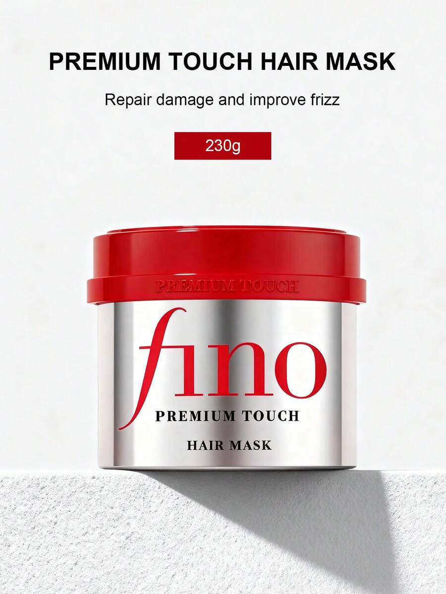 Fino Mascarilla para el cabello premium de Japón - Reparación intensiva para cabello dañado por permanente, esencia nutritiva profunda con anti-frizz 230g/8.11oz Sin frizz - Blanco - Ver 1