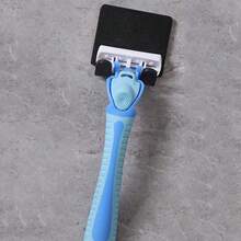 1 szt./2 szt./3 szt. Prosty ścienny uchwyt na maszynkę do golenia - modny stojak do przechowywania maszynki do golenia w łazience, wykonany z wytrzymałego plastiku, odpowiedni do akcesoriów organizacyjnych do łazienki w domu, świetny prezent dla mężczyzn i rodziny - Wielokolorowe - Zobacz 3