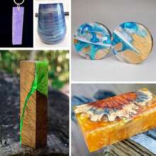 18 Natural Mica Powder Pigment - Epoxy Resin Dye - Soap Candle Dye - Jewelry Pigment - Adhesive Pigment 10g/Bottle - Multicolor - View 2