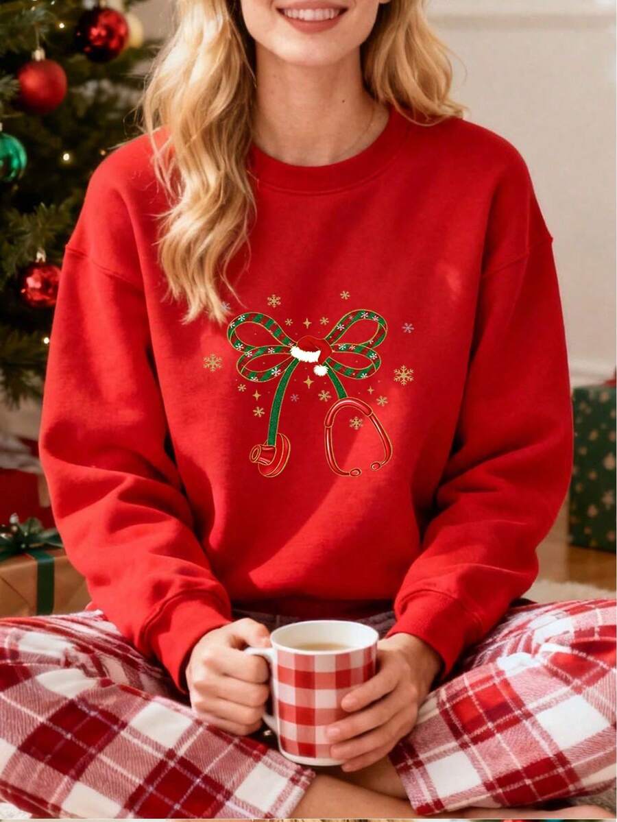 Women Sports Sweatshirts - Red - View 1