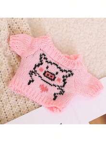 1pc - Christmas Atmosphere Car Shift Knob Cover, Universal Car Shift Dust Cover, Fashionable Mini Knitted Sweater For Car Shift Lever And Shift Knob, Christmas Holiday Decoration,Christmas Gifts