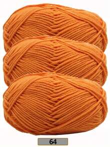 3 Rolls/150g 5-Ply Acrylic Blended Yarn, 50g Per Roll, 100% Acrylic Soft Yarn, Medium Thickness - Ideal For Handmade Knitting, Weaving, DIY Crafts, Knitting And Crocheting, Soft And Versatile, Suitable For DIY Crochet And Woven Bags - Multicolor - View 31