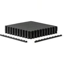 Exercise Puzzle Mats Packs Tiles 24"X24" Multiple Options - PebbleBlack - Xem 2