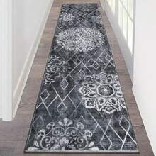 HEBE Hallway Runner Rug 2'x8' Washable Vintage Distressed Area Rugs Non Slip Laundry Rug Runner Boho Floor Carpet Runners For Hallways Entryway Laundry Room Kitchen Bathroom With Stylish Timeless Design And Practical Durability - 2x8 - View 1
