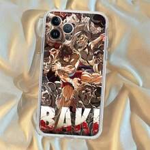 Funda de teléfono de Baki el Luchador de Sumo compatible con iPhone 16, 15, 8, 7, 6, 6S Plus, X, SE, XR, XS, 14, 11, 12, 13 Mini, Pro y Max, así como con Galaxy S17, S17 Pro y S17 Pro Max - Z1 - Ver 3