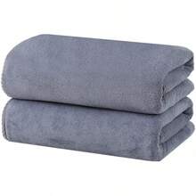 Toallas, Super Suave y Fuerte Absorción de Agua, para Hogar Hotel Gimnasio - Azul - Ver 9