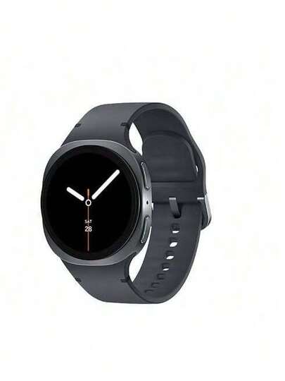 Samsung Reloj inteligente Watch8 con función de llamadas Bluetooth, monitoreo de salud y deportes, cuerpo delgado de 8,6 mm, adecuado para uso diario y disponible en color gris roca.
