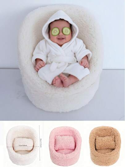 新生儿摄影道具沙发，婴儿摄影摆姿沙发，婴儿摆姿沙发，毛绒座椅婴儿摄影椅，家庭装饰婴儿送礼会礼物