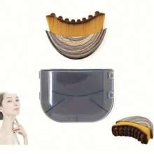 1pc Ergonomic Lymphatic Contour Face & Neck Care Brush - Multicolor - View 2