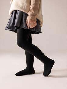 3pcs/Pack Girls/Toddlers Thermal Lined Tights, Classic Casual Warm Leggings, Soft & Comfortable, Suitable For Autumn/Winter Daily Wear Or Holiday Gifts - Multicolor - View 13