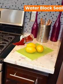 High Temperature Resistant Silicone Caulk Filler - T-Shaped Stove Sealing Strip, Waterproof, Oil-Proof, Dust-Proof Kitchen Gap Cover, Heat-Resistant, Anti-Fouling Silicone Filler With Strong Adhesive, Easy To Cut To Desired Length, Perfect Fit, Durable And Flexible Silicone Material, Will Not Crack Or Deform. - Multicolor - View 6