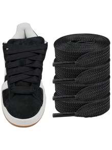 2pairs Thick Flat 3/4" Wide Shoelaces Solid Color Strings For All Shoe Types - Sneaker Shoe Laces(120cm/47.24inch) - Multicolor - View 12