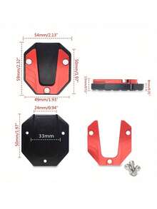 Motorcycle Kickstand Pad, Non-Slip Side Support Pad, Parking Stabilizer, Foot Pedal With Base Anti-Slip Edge Support, Provides Maximum Stability And Comfort, Motorcycle Decorative Accessory - One Size - View 3