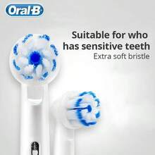 DIOral B EB60 Sensitive Cleaning Electric Toothbrush Replacement Brush Heads, 8 Sets - White - View 3