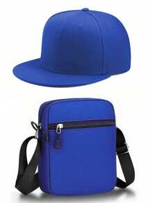 1pc/2pcs Y2K Streetwear Fashion Outdoor Sports Baseball Cap & Crossbody Bag, Adjustable Unisex Cap Can Be Worn Backwards, Great Gift For Yourself And Friends - Black - View 13