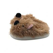 Pantuflas para mujeres con diseño de perro West Highland adorable, 4 colores a elección, suaves y calientes para uso doméstico - Caqui - Ver 1