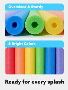 体操海绵棒、泡沫棒、实心圆棒、彩色软棒、泳池泡沫棒、碰撞泡沫、健身泡沫棒 - 空洞 - 查看 7