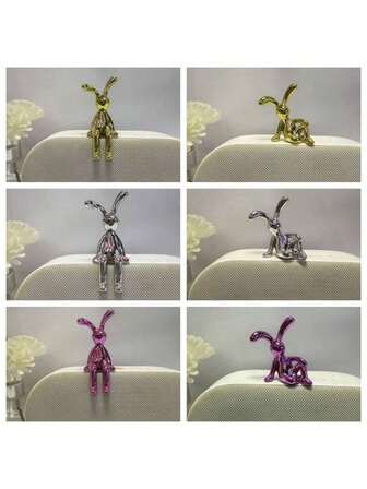 Adornos de Lopunny, ornamento nórdico de lujo, artesanía de conejo para pegar en gabinetes de TV, decoraciones de automóviles.