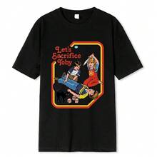 Horror Comic Series Sell Your Soul Economics For Children Men Tshirts T Shirts Loose Tee Clothing Street T-Shirt - 8 - 查看 9