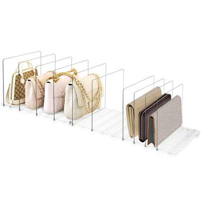 10-teiliges Handtaschen-Organizer-Set, verstellbarer Stauraum für Handtaschen, Stecksystem, ideal für Kleiderschrankaufbewahrung, Taschenorganisation sowie Schlafzimmer und Küchen.
