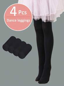 4 Pairs Dance Tights Suitable For Infants, Children And Teenagers - Black - View 9