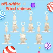 Cartoon Animal Soft Plush Hanging Doll For Baby Crib, Built-In Rattle And Crinkle Paper, 0-12 Months Infant Sensory Doll, Ideal Birthday, Christmas And Holiday Gift For Boys And Girls - Multicolor - View 3