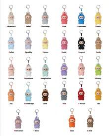 POP MART THE MONSTERS Pin For Love Letter Pendant Blind Box | Labubu 4.0 Alphabet Keychain Bag Charm Cute Cartoon Couple Gift Surprise Birthday Gift(1Single Box) - Multicolor - View 6