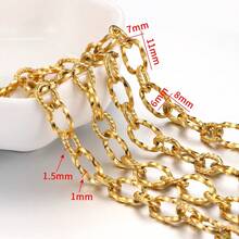 2米时尚不锈钢十字链回形针链，适合DIY珠宝制作项链手链配件 - 鏈條 - 查看 14