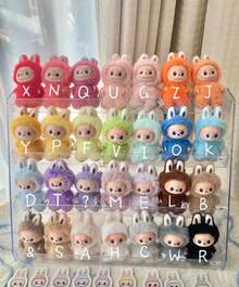 POP MART THE MONSTERS Pin For Love 4.0 Vinyl Plush Pendant Blind Box (N-Z) Labubu Keychain Bag Charm Cute Cartoon Couple Gift Surprise Birthday Gift(1Single Box) - Multicolor - View 3