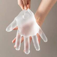 100 Pairs Of Disposable Transparent Gloves, Convenient To Wear Practical Gloves, Suitable For Kitchen, Cleaning, Pet Care, And Protecting Hands From Stains - Trong suốt - Xem 4