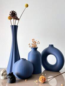 Jarrón de estilo bohemio, adecuado para flores secas y arreglos florales, ideal para la decoración del hogar, la exhibición del pasillo, la decoración del escritorio de la oficina y la decoración del gabinete, lo que lo convierte en un regalo perfecto para las vacaciones. - Multicolor - Ver 4