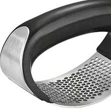 Prensa de ajo manual de acero inoxidable, herramienta de cocina multiusos para prensar, exprimir y triturar ajo