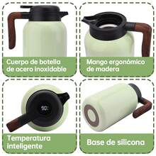 SSGP Jarra Térmica De Acero Inoxidable De 2000 Ml Para Café O Té - Verde - Ver 6