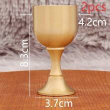 【金色精緻高端杯】迷你酒杯，中世紀風格，桌面裝飾 | 禮品收藏，金色優雅展現奢華，廚房餐廳茶桌裝飾 | 用於教堂儀式雞尾酒 | 迷你酒杯，適合訂婚、婚禮、情人節、生日派對、父親節、母親節、週年紀念、喬遷派對和餐飲品酒 - 黃色 - 查看 14
