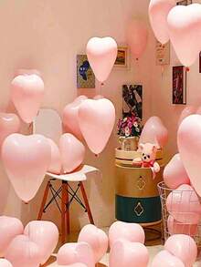 30 quả bóng bay cao su hình trái tim màu hồng 10 inch, thích hợp để trang trí tiệc sinh nhật, trang trí ngày lễ tình nhân, thể hiện tình yêu với đối tác, cầu hôn, trang trí đính hôn, trang trí đám cưới, trang trí phòng, đạo cụ chụp ảnh ngoài trời. - Nhiều màu - Xem 3