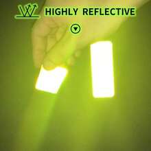 20pcs Super Bright Reflective Safety Stickers - Waterproof, Fluorescent Yellow-Green, Suitable For Cars, Trucks, Bicycles And Motorcycles - Fluorescent Green - View 6