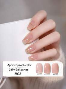 Miss Comoy 15ML 果冻指甲油 2025 春夏新款热销冰透明裸色粉色指甲油 DIY 美甲沙龙特供 - 彩色 - 查看 4