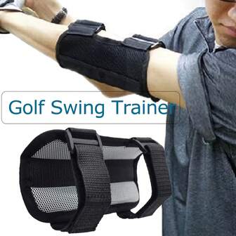 Golf Swing Trainer Elbow Brace - 1pc, Nylon, Arm Bending Alarm For Straight Practice, No Laser
