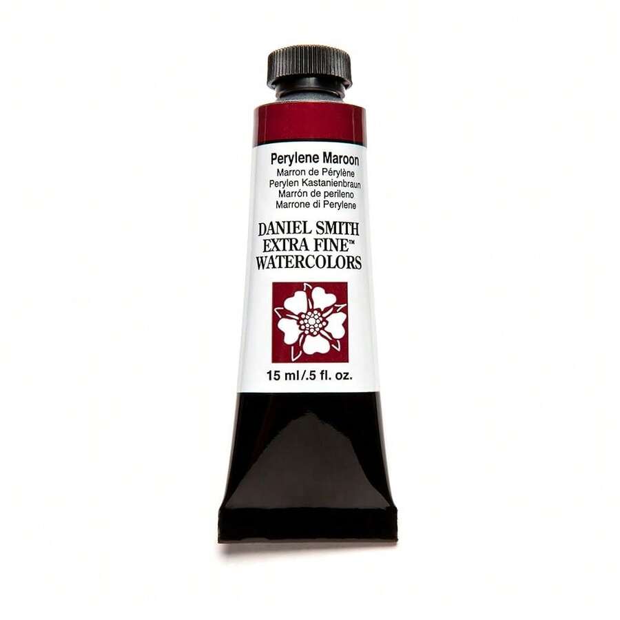 Daniel Smith Extra Fine Watercolor Paint, 15ml Tube, Perylene Maroon, 284600074, 0.5 Fl Oz (Pack Of 1),PeryleneMaroon - 苝栗色 - 查看 1