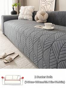 天鹅绒经典沙发套，叶子图案半包式沙发套，宠物友好型沙发垫 - 95% 涤纶 5% 氨纶，透气弹力，适用于 1/2/3/4 座沙发，四季皆宜，舒适简约，提升居家幸福感 - 彩色 - 查看 21