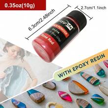 18 Natural Mica Powder Pigment - Epoxy Resin Dye - Soap Candle Dye - Jewelry Pigment - Adhesive Pigment 10g/Bottle - Multicolor - View 3